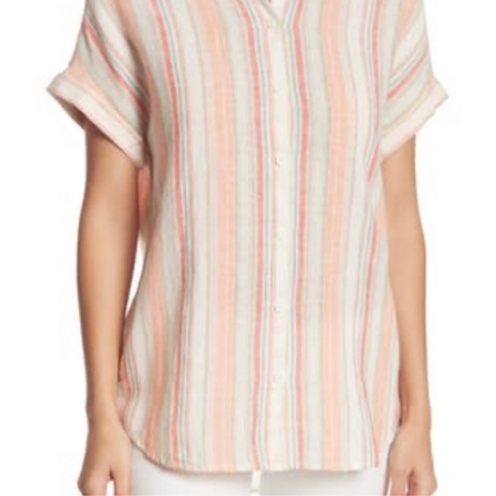 BEACHLUNCHLOUNGE Spencer Linen Top (Size L)